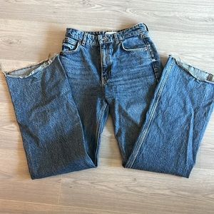 Zara bootcut wide leg jeans